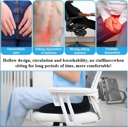 Donut Cushion,Orthopedic Memory Foam Car Seat Pad,Coccyx Cushion for Tailbone Pain,Pressure Relief Cushions for Office,Wheelchair,Desk,Reduce