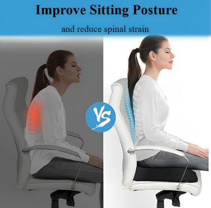 Accmuzzy Donut Cushion Orthopedic Memory Foam, Coccyx Seat Cushion for Tailbone, Sciatica & Hemorrhoid Pain Relief, Pressure Relief Pad for Office