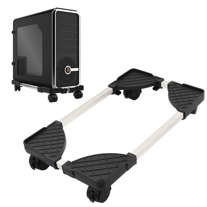 Fangehong PC Stand Computer Tower, Adjustable Mobile CPU Stand with 4 Rolling Caster Wheels, Computer Case Holder