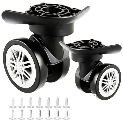 cddcwz 1 Pair Universal Suitcase Caster Mute Double Row Wheels