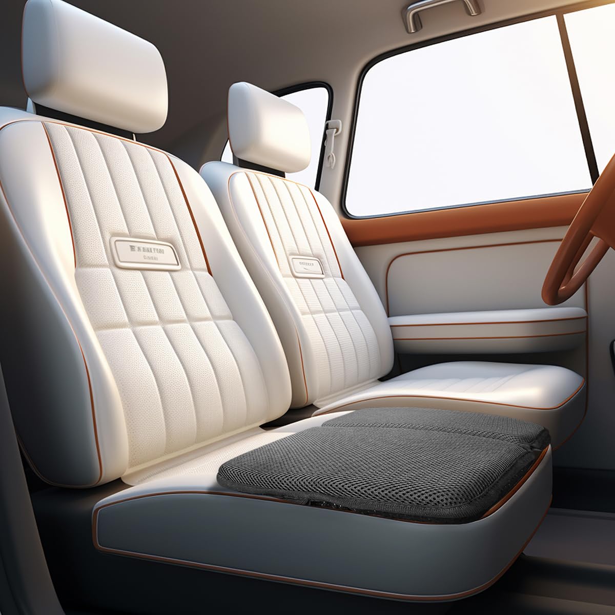 masteymoh Foldable Seat Cushion 1 Inch Thick, Portable Gel Seat Cushion for Pressure Relief, Light Portable seat Cushion for Travel Cushion