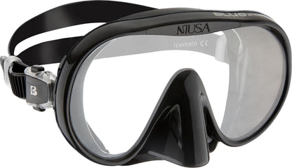 CRESSI Musa+ Scilla Combo Black - Adult Combo Set Musa Snorkeling Mask and Scilla Snorkel, Black, One Size