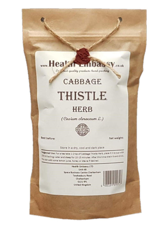 Health Embassy Cabbage Thistle Herb Tea | Cirsium oleraceum L | 100g