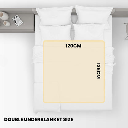 Schallen Premium Comfort Electric Heated Blanket, Remote Control with 3 Heat Settings (Double, Soft Fleece Electric Blanket)