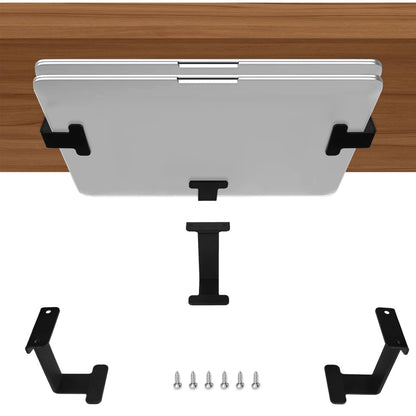 JEMACHE Metal Under Table Desk Holder for Laptop, Xbox Series S, Xbox One S/X, PS4 Slim/Pro, Desktop Mini PC