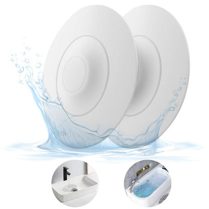 HUAERSICO Universal Silicone Drain Plug - Washbasin Plug and Bathtub Plug with Press and Hair Strainer Function
