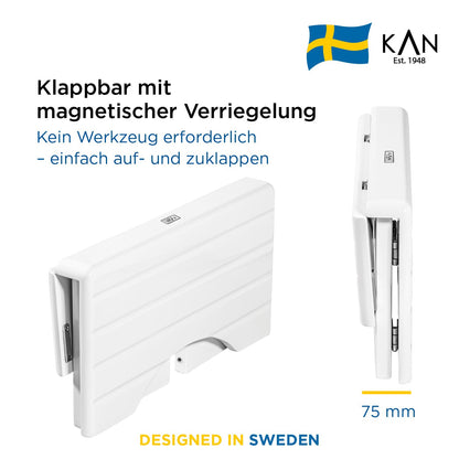 KAN Loki Toilet Stool for Adults - Wooden Toilet Stool - Bathroom Stool - Toilet Stool - Toilet Stool - Foldable Toilet Stool - Toilet Stool Adult