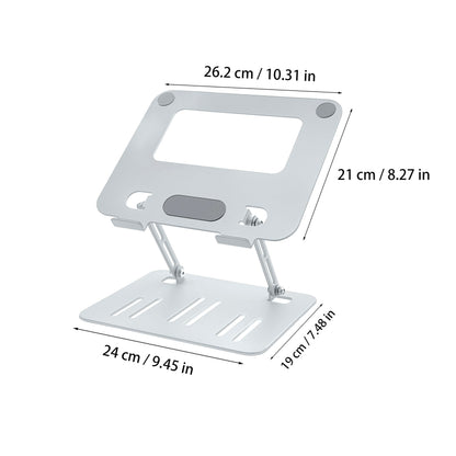 WEIQILE Adjustable Laptop Stand for Desk,Portable Foldable Computer Stand with Ergonomic Design and Anti-Slip Base for Compatible with 11-16”Laptops