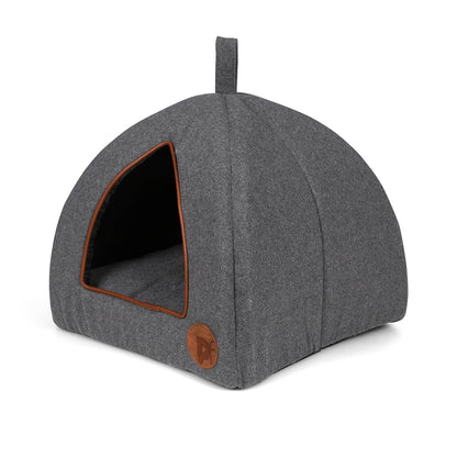 Petface Graphite Grey Felt Igloo Cat Bed