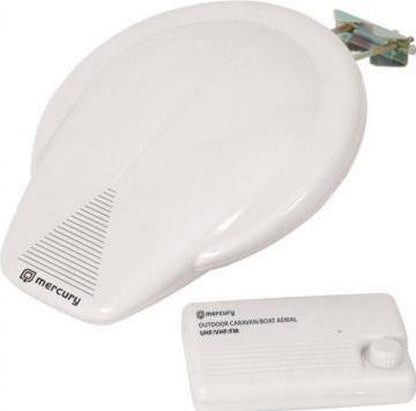 Mercury Outdoor Amplified HDTV Aerial for Caravans & Boats