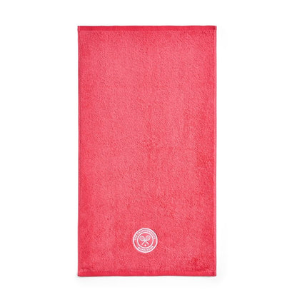 Wimbledon Guest Towels | Pack Of 2 | 40cm x 70cm | Soft Cotton | Official Tennis Championships Merchandise | 2026 Seasonal Colours | Pink