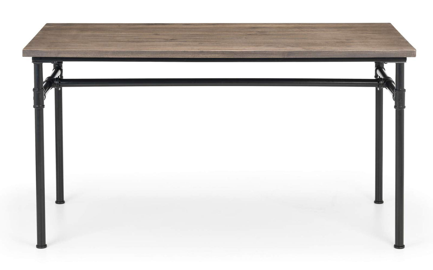 Julian Bowen Carnegie Dining Table for 4, Mocha Elm - H75 x W140 x D70cm