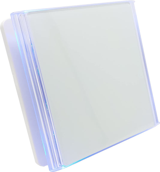 CubeTECH CTQF100t Smart LED 4" Inch Bathroom Extractor Fan with Timer Overrun Delay. White Glass High Airflow Silent Bathroom Fan | Toilet Ventilation