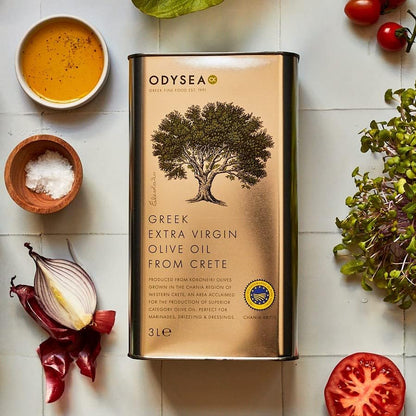 Odysea Greek Extra Virgin Olive Oil PGI Chania, 3 l (Pack of 1)