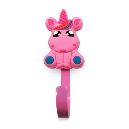 DOJA Barcelona | Pink Unicorn Children's Hanger | 34 x 90 mm | Pack of 4 Children's Clothes | Hangers Children Clothes | Hangers Bedroom Children