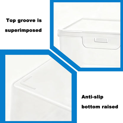 4PCS Transparent Cotton Swab Holder for Travel, Portable Refillable Plastic Storage Box with Lid - Dustproof Dispenser for Cotton Buds, Toothpicks
