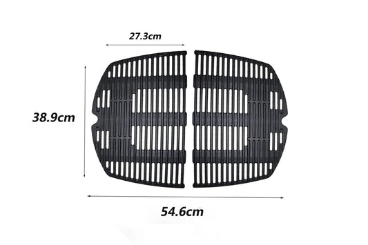 Denmay 7645 27.3 x 38.9CM Cast Iron Cooking Grates for Weber Q200,Q220, Q2000,Q2200 Gas Grill, Grill Grates Replacement Parts for Weber 7645.