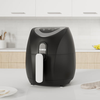 Tower Vortx T17024 Digital Air Fryer Oven with Rapid Air Circulation and 60 Min Timer, 4.3 Litre, Black