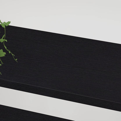 HSH 5 Tier BookShelf Farmhouse Storage Bookcases Modern Shelf Black Oak