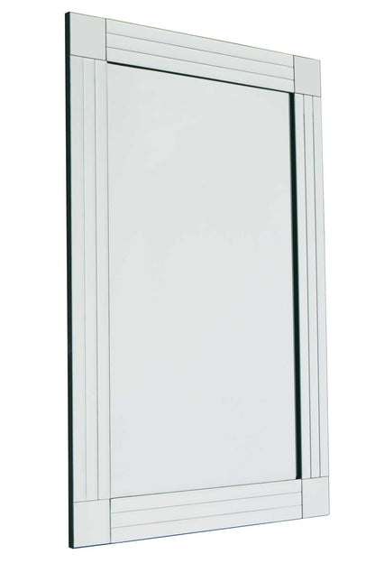 Silver Triple Bevelled Venetian Wall Mirror 3Ft X 2Ft (91cm X 61cm)