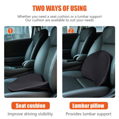 Ainiv Car Seat Cushion for Driving, Memory Foam for Car Driver Seat, Coccyx Orthopedic Seat Cushion, Breathable Booster Seat Cushion
