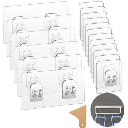 18Pcs Shower Caddy Adhesive Hooks Replacement,Strong Stickers Shower Hook