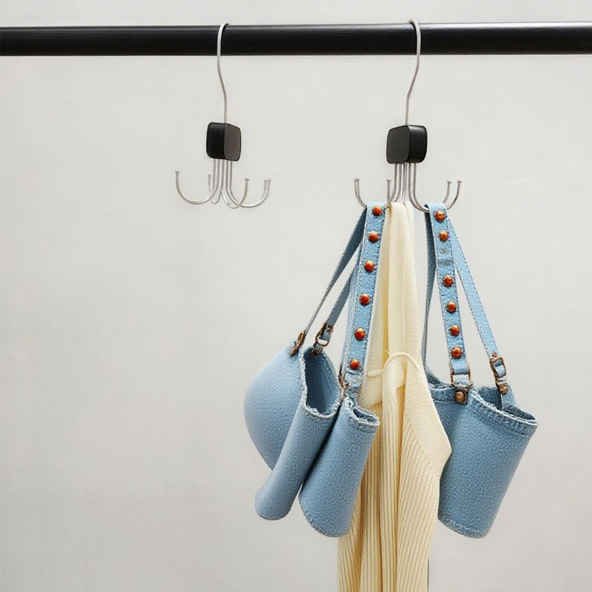 2Pcs Belt Hanger for Clothes Space Savers Storage Solutions, Belt Hanger for Wardrobe Saving Closet Storage for Ties, Bags, Hats