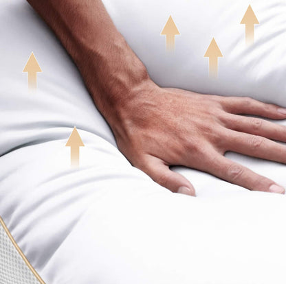 Sofslee Pillows 2 Pack , Hotel Hypoallergenic Bed Pillows for Neck Pain, Luxury Sleeping Pillows of 2 for Side and Back Sleepers, Down Alternative