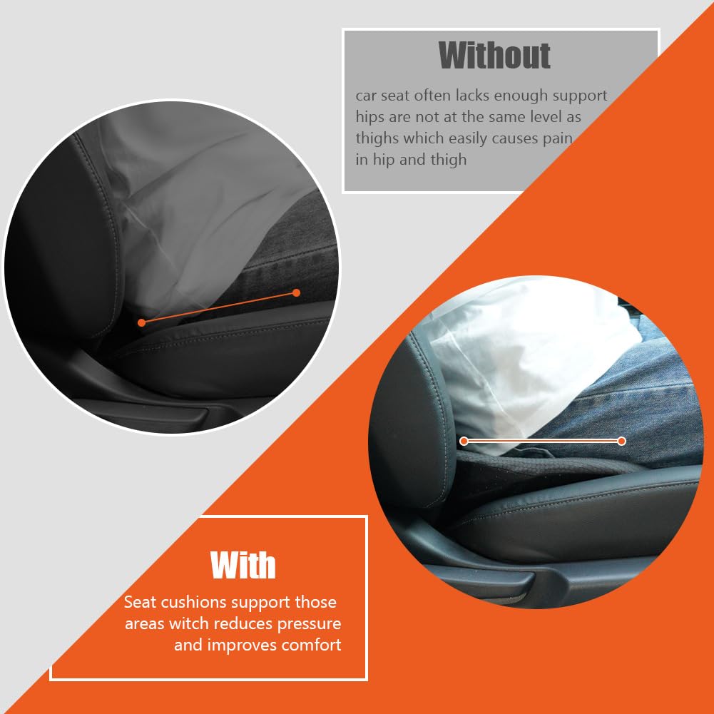 Ainiv Car Seat Cushion for Driving, Memory Foam for Car Driver Seat, Coccyx Orthopedic Seat Cushion, Breathable Booster Seat Cushion