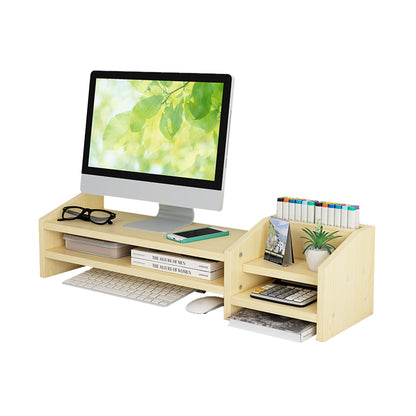 Catekro Monitor Stand Monitor Shelf Computer Booster Stand Computer Laptop Raised Table Desktop Organizer Desktop Computer Mass Storage Shelf Office