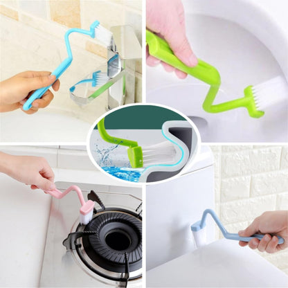 Crevice Cleaning Brush Under Rim Toilet Brush Toilet Edge Brush, 6 Pcs