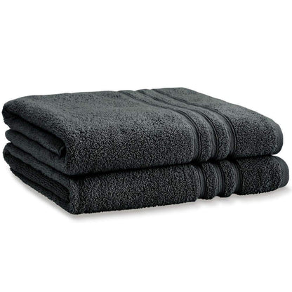 Catherine Lansfield Zero Twist Cotton 70x120cm Bath Towel Charcoal Grey