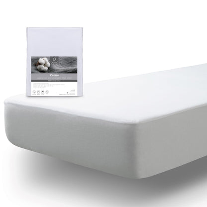 Tural Mattress Cover 140x200cm Double Size 2 in 1 Protector and Fitted Sheet Waterproof and Breathable