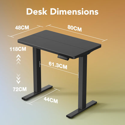 HUANUO Standing Desk 80x48cm mit 4 Memory height settings