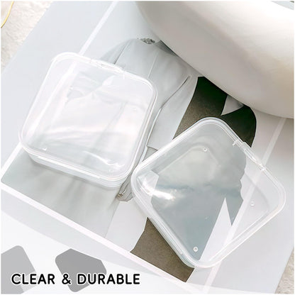 DUOFIRE Small Storage Boxes with Lids, 12 Pieces, 6.4 x 6.4 x 2 cm