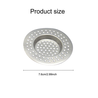 Sink Strainer Plug Hole Hair Catcher 2Pcs Stainless Steel Hair Catchers, Bathtub Shower Drain Cover Hair Catcher Sink Plug Stopper Drain Filter for