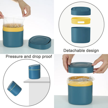 aghoer Mini Table Trash Can for Desktop: Saves 80% of Desk Space