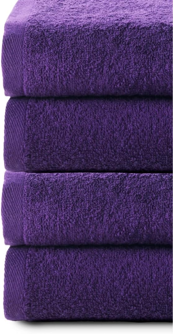 Top Towel Plus Set of 4 Bath Towels and Washbasin 100% Cotton | Soft, Absorbent and Durable Towels 50 x 100 cm | Ideal Set for Modern Bathroom