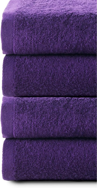 Top Towel Plus Set of 4 Bath Towels and Washbasin 100% Cotton | Soft, Absorbent and Durable Towels 50 x 100 cm | Ideal Set for Modern Bathroom
