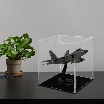Acrylic Display Case 20 x 20 x 25 cm Clear Collectibles Display Box Display Stand Storage Protective Box for Minifigure, Toys, Crafts, Memorabilia