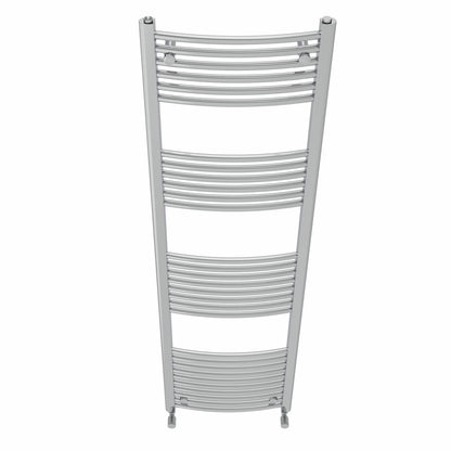 NRG Chrome Curved Central Heating Towel Rail Heated Rad Radiator 1800×500mm