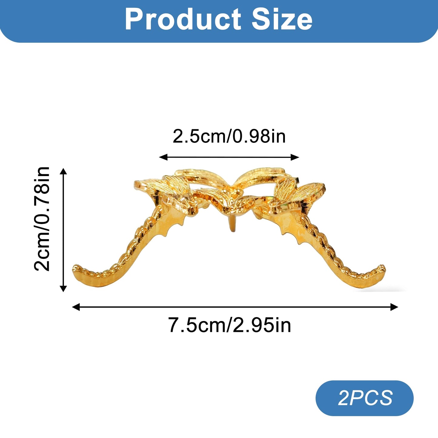 TUYOBG 2PCS Metal Crystal Ball Stand Gold – for Displaying Crystals