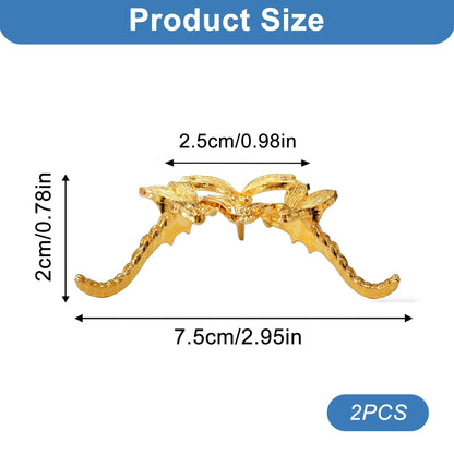 TUYOBG 2PCS Metal Crystal Ball Stand Gold – for Displaying Crystals