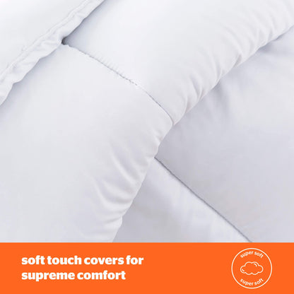 Silentnight So Snug Super-King Bed Duvet Quilt - 15 Tog Winter Warm Cosy Thick Duvet Hypoallergenic and Machine Washable - White - Super-King -