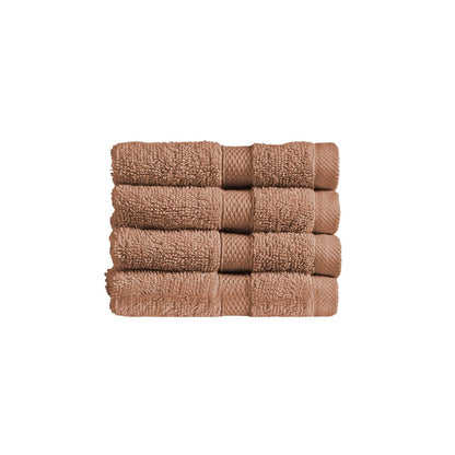 Christy Refresh Bathroom Towel Set | Set of 4 | 4 Face Cloth Set | Quick Dry | Gentle Pastel Tones | Soft Absorbent Shower Towels