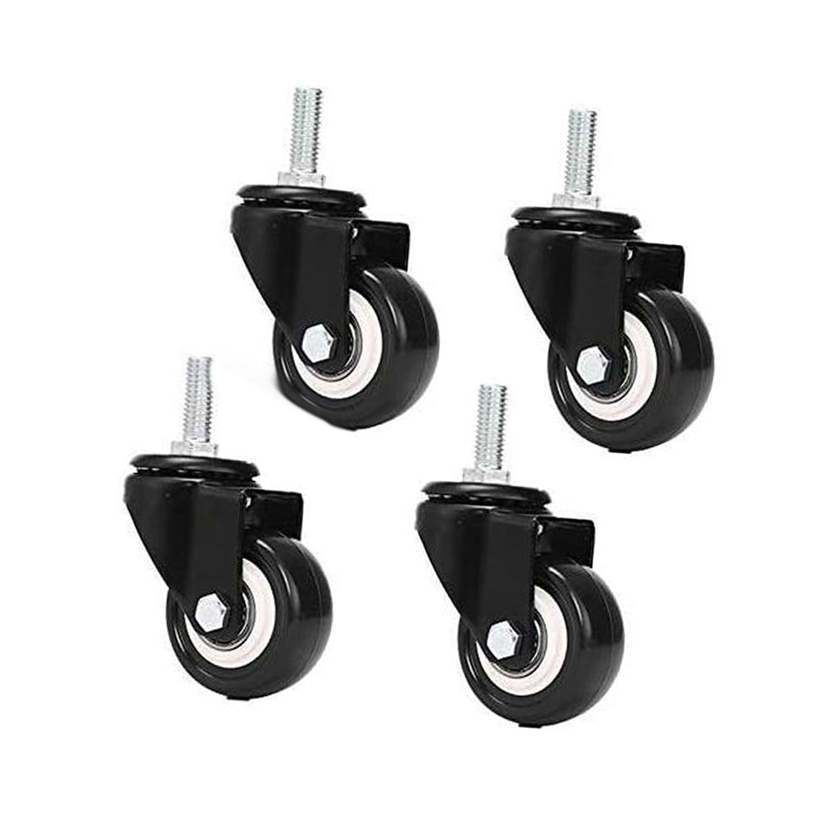 Office Chair Wheels Castor Wheels M8x25mm load-bearing 240kg PU rotating casters trolley furniture caster replacement trolley wheels wheels （casters