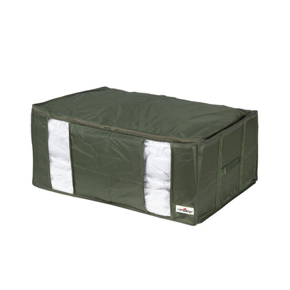 Compactor Ecologik 3D Semi-Rigid XXL Vacuum Box - Patented Space-Saving Storage Solution, Green, 65X45X27 cm