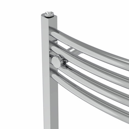 Warmehaus Curved Heated Towel Rail Chrome Radiator 1400x500mm