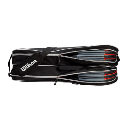 Wilson Advantage II Six Pack Tennis Bag, Black/White