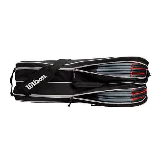 Wilson Advantage II Six Pack Tennis Bag, Black/White